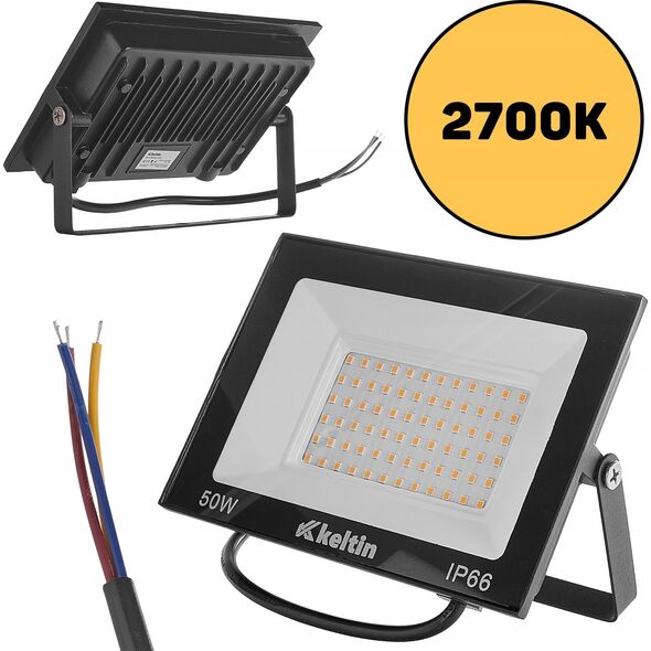 Naświetlacz KELTIN Naświetlacz LED 50W – barwa biała ciepła 2700K (50)