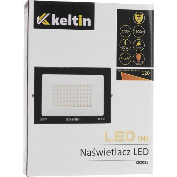 Naświetlacz KELTIN Naświetlacz LED 50W – barwa biała ciepła 2700K (50)