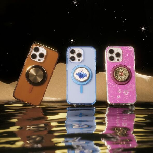 Uchwyt i podstawka do telefonu           Popsockets Round Radial Gold Aluminum MagSafe złoty 807259