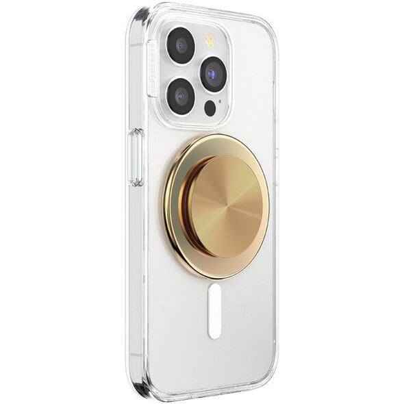 Uchwyt i podstawka do telefonu           Popsockets Round Radial Gold Aluminum MagSafe złoty 807259