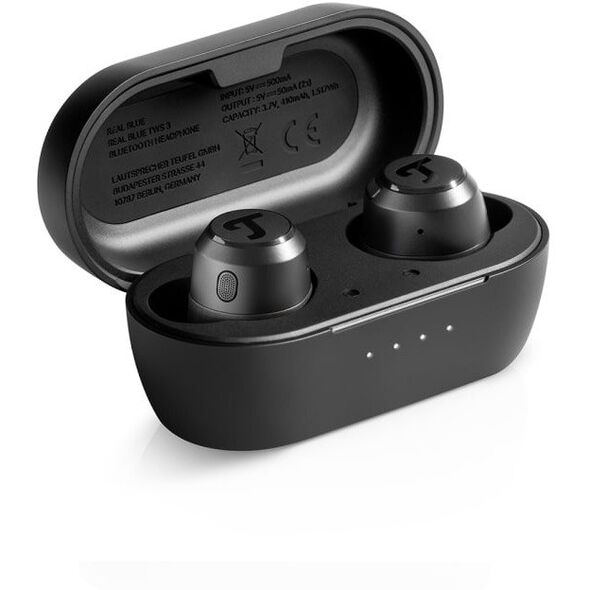Teufel REAL BLUE TWS 3 Zestaw słuchawkowy Bezprzewodowy Douszny Połączenia/muzyka Bluetooth Czarny