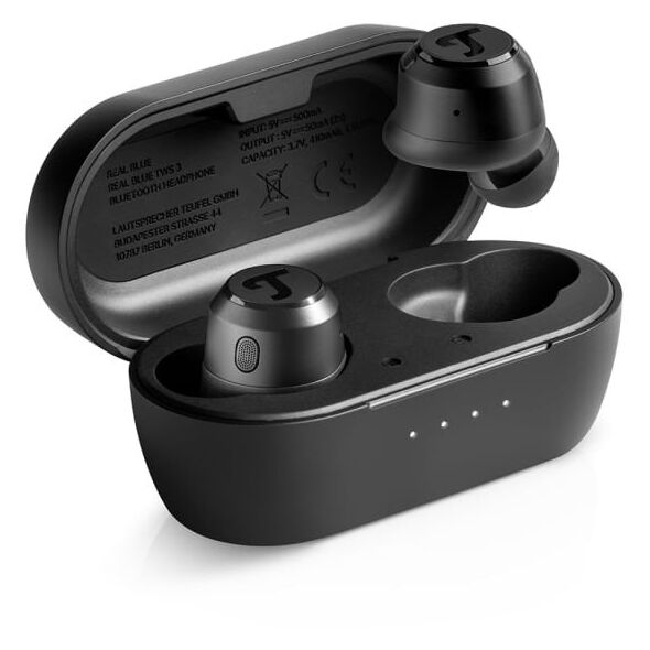 Teufel REAL BLUE TWS 3 Zestaw słuchawkowy Bezprzewodowy Douszny Połączenia/muzyka Bluetooth Czarny