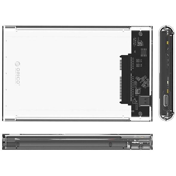 Kieszeń obudowa na dysk 2139C3 2.5'' HDD / SSD USB-C 5Gb/s - przezroczysta ORICO