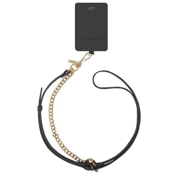 Uniwersalna smycz do telefonu 3w1 UNIQ   Coehl Caryne z portfelem na karty ebony