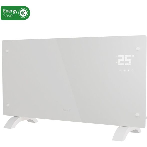 Θερμαντικό Σώμα Μεταφοράς Hombli Glass 2000W λευκό