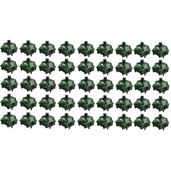 Akko Monsgeek Green Fog Switch, mechanisch, 3-Pin, linear, MX-Stem, 60g - 45 Stück