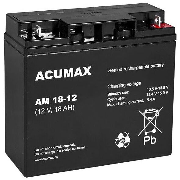 EMU BATTERY 12V 18AH VRLA AM18-12 ACUMAX