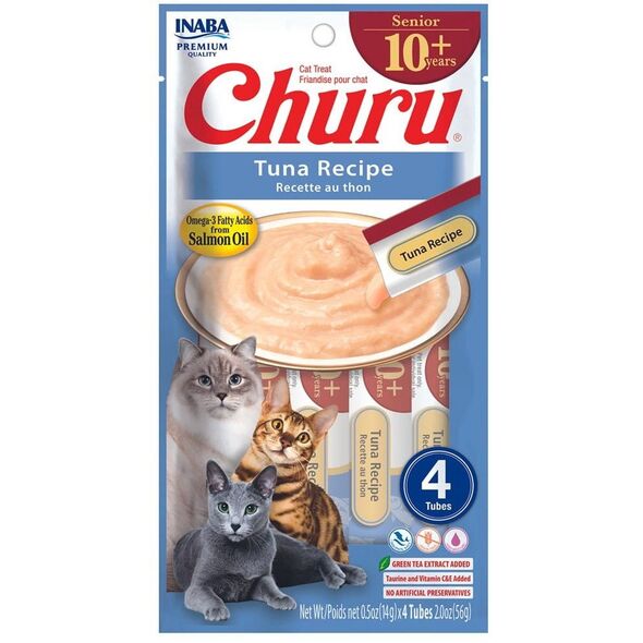 INABA CAT CHURU SENIOR TUNA 4x14g (56g)
