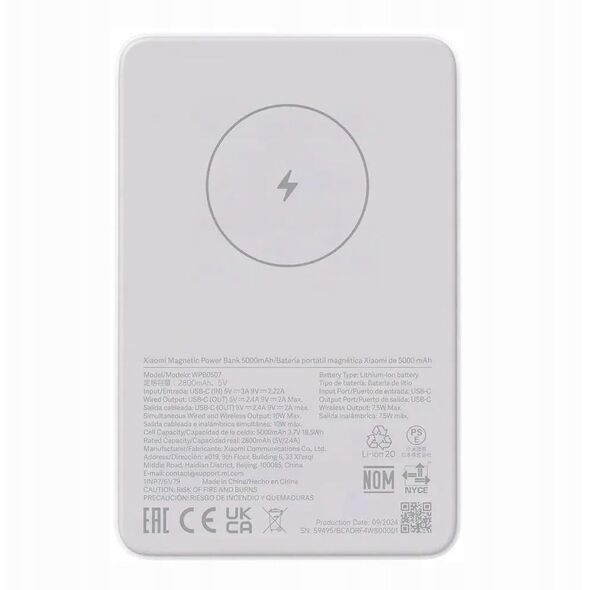 Powerbank Xiaomi Magnetic Power Bank 5000mAh