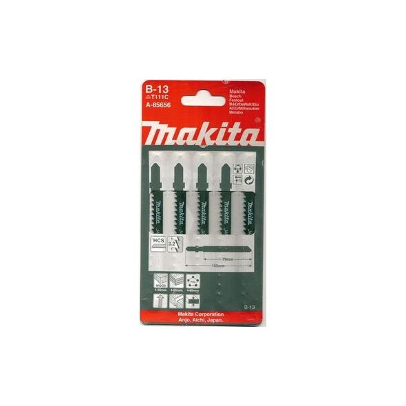 Makita Brzeszczoty do wyrzynarek B-13 typT HCS 70mm TPI8 5szt. (A-85656)