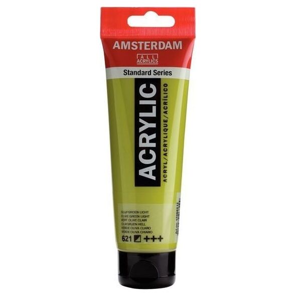 Artequipment Farba akrylowa TALENS AMSTERDAM 120ml 621 - OLIVE GREEN LIGHT uniw