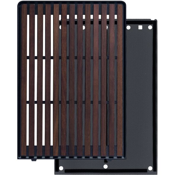 Lian Li DAN Cases A3-mATX Wood Edition Front Panel - Walnuss, schwarz