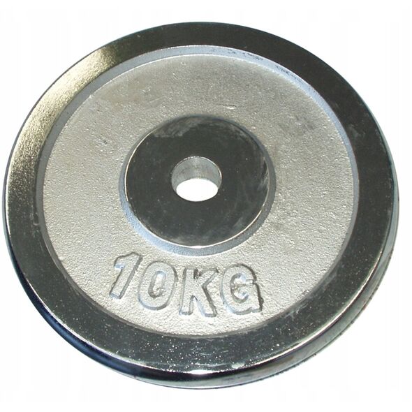 Obciążenie Talerz Chromowany do Gryfów Ćwiczeń KUBISPORT 10 kg 30 mm