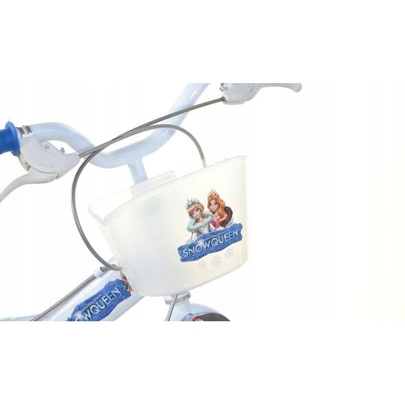 Rowerek Rower Dziecięcy dla Dzieci Dziewczynki z Bocznymi Kółkami DINO 16"