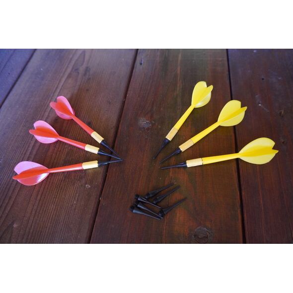 Zestaw Tarcza Soft Perforowana Dart Gra w Rzutki Lotki KUBISPORT 36 cm