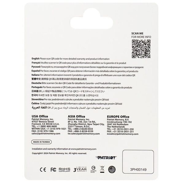 Patriot EP Pro A2 Micro SDXC 512GB 90/80 MB/s V30 U3 Class10