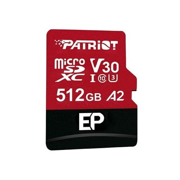 Patriot EP Pro A2 Micro SDXC 512GB 90/80 MB/s V30 U3 Class10