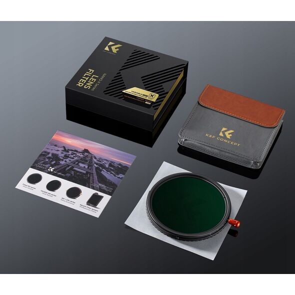 Filtr Hybrydowy 3w1 K&F 67 mm 67mm Fader ND2-32 + CPL + Black Diffusion 1/4 / KF01.2925V2