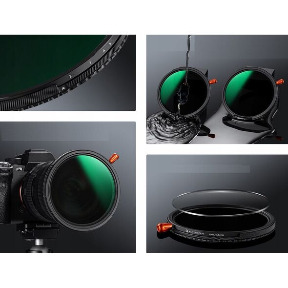 Filtr Hybrydowy 3w1 K&F 82 mm 82mm Fader ND2-32 + CPL + Black Diffusion 1/4 /  KF01.2928V2
