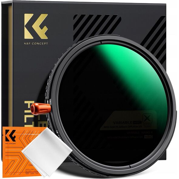 Filtr Hybrydowy 3w1 K&F 58 mm 58mm Fader ND2-32 + CPL + Black Diffusion 1/4 / KF01.2923V2