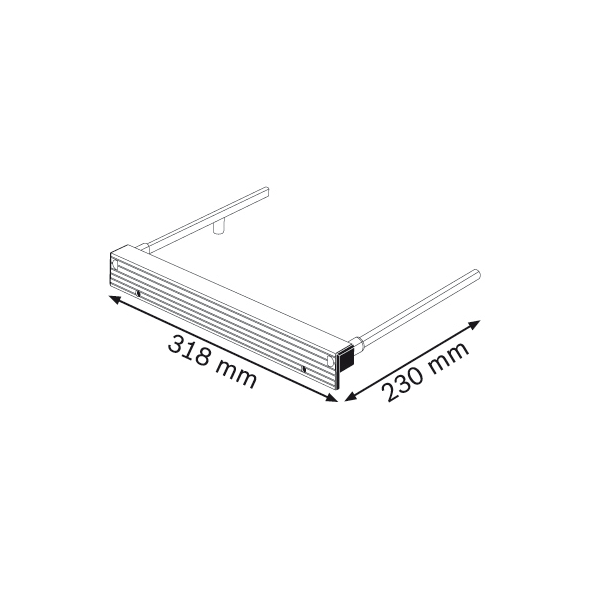Bosch Prowadnica równoległa Parallel guide do GKT 55 GCE Professional 318 x 230mm (1600Z0000X)