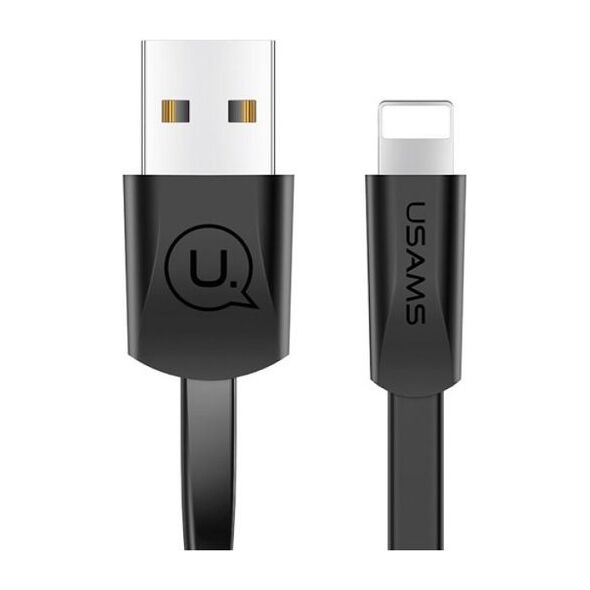 Kabel USB Usams USB-A - Lightning 1.2 m Czarny (SJ199IP01)