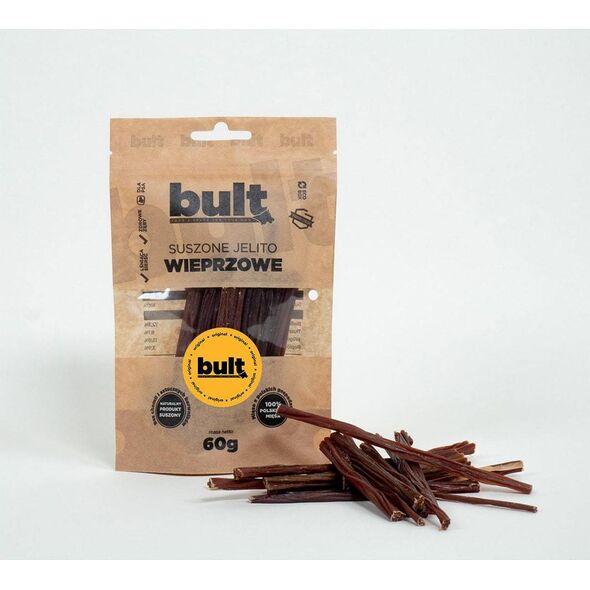 BULT Bult Eko Przysmak Dla Psa Suszone Jelito Wieprzowe 60 g