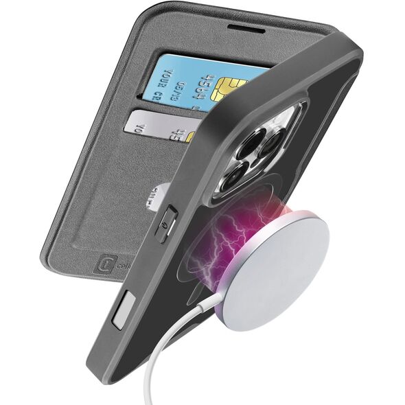 Cellularline 8018080483813 pokrowiec na telefon komórkowy 16 cm (6.3") Folio Czarny