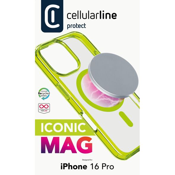 Cellularline 8018080483493 pokrowiec na telefon komórkowy 16 cm (6.3") Limonka