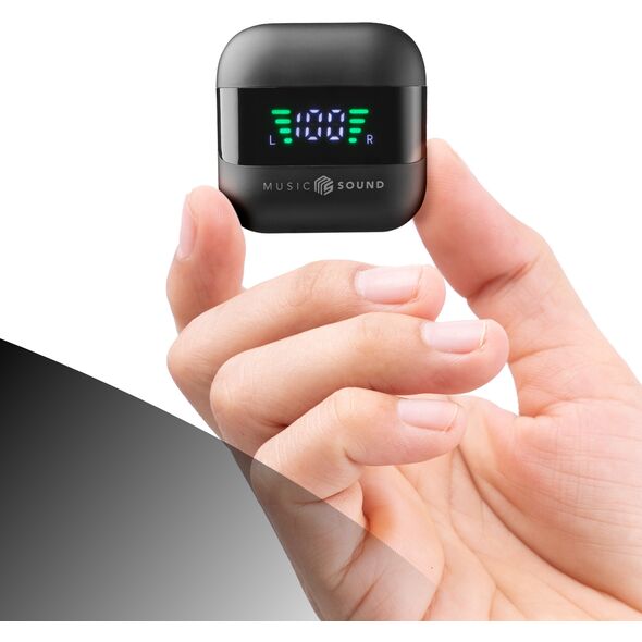 Music Sound 8018080488603 Zestaw słuchawkowy Bezprzewodowy Douszny Połączenia/muzyka Bluetooth Czarny