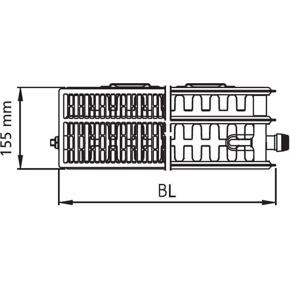 Kermi Grzejnik Therm X2 Profil-V 33 600 x 1300mm (FTV330601301R1K)