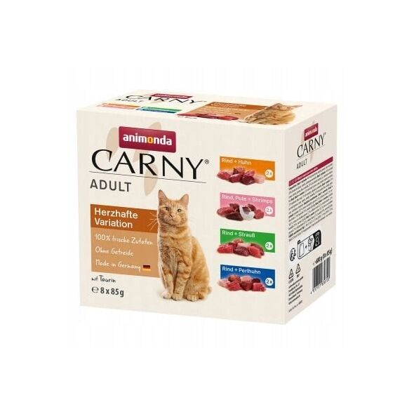 ANIMONDA Carny mix smaków saszetki 8x85g