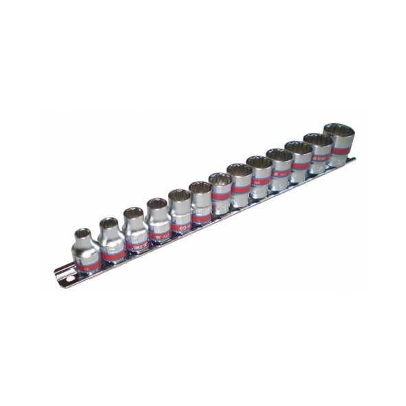 King Tony Zestaw nasadek calowych 12-katnych 3/8" 1/4-13/16" 13szt. (3013SR)
