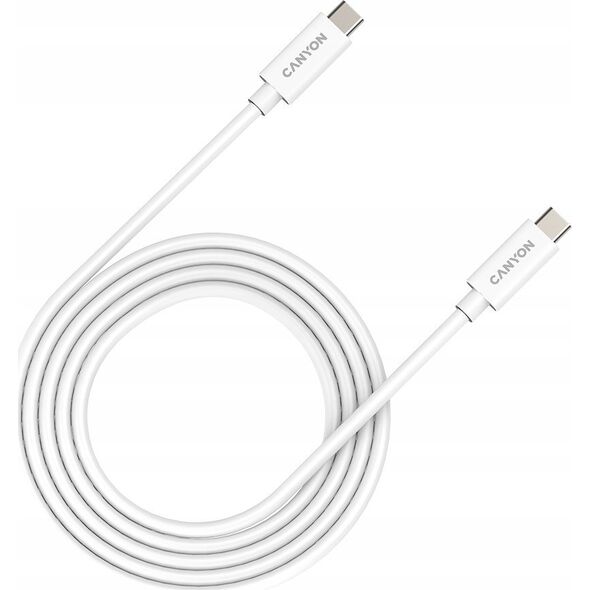 Kabel USB Canyon USB-C - USB-C 2 m Biały