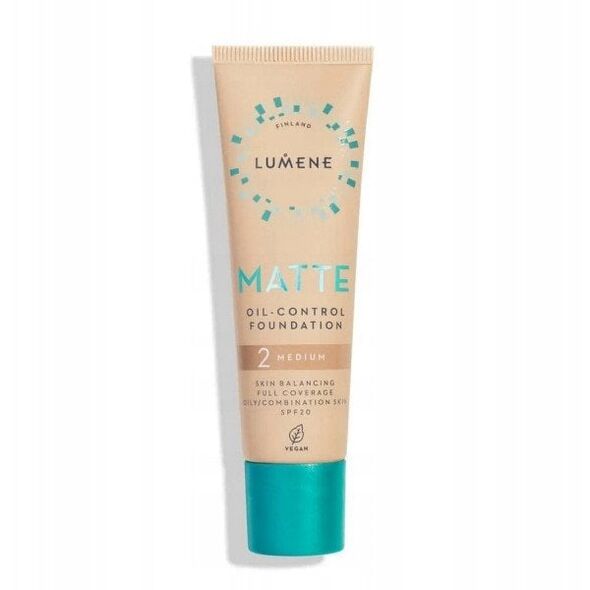 LUMENE_Matte Oil-Control ματ μέικαπ προσώπου SPF20 2 Medium 30ml