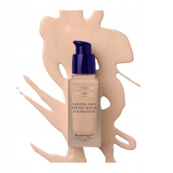 CLARESA_Natural Skin Tinted Serum Foundation podkład-serum z naturalnym wykończeniem 2N Medium Neutral 32ml