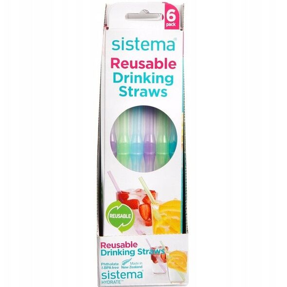 Sistema - Reusable Straws 6Pack