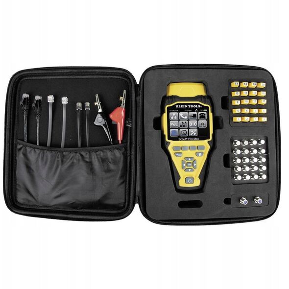 KLEIN TOOLS - VDV Scout® Pro Max Tester s přijímačem Set - 20x RJ45, 20x F-konektor