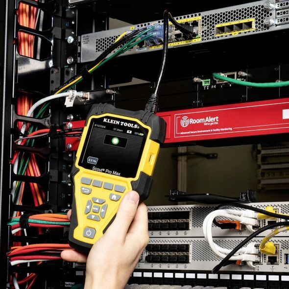 KLEIN TOOLS - VDV Scout® Pro Max Tester s přijímačem Set - 20x RJ45, 20x F-konektor