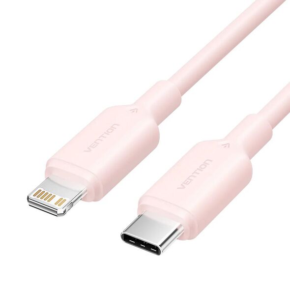 VENTION Type-C Male to Lightning Male 3A Cable 2M Pink PVC Type (LAKPH) (VENLAKPH) έως 12 άτοκες Δόσεις