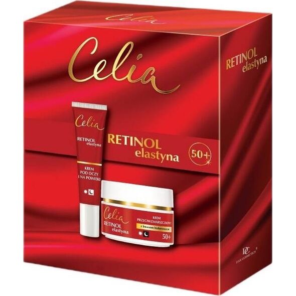 Celia Celia Retinol Elastyna krem do twarzy 50+ 50ml + krem pod oczy i na powieki 15ml