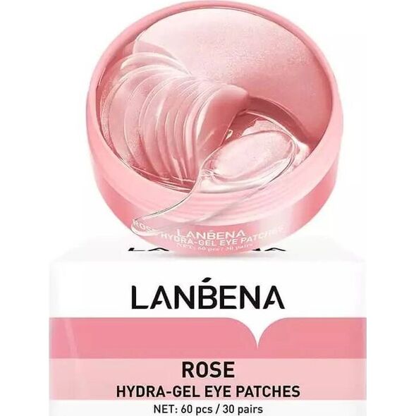 Lanbena Rose hydrożelowe płatki pod oczy z ekstraktem z róży 60szt