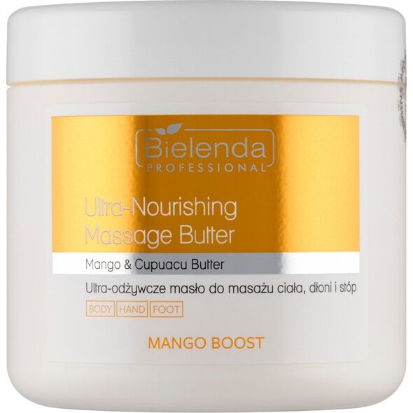 Bielenda Professional Mango boost ultra-odżywcze masło do masażu ciała dłoni i stóp 500ml