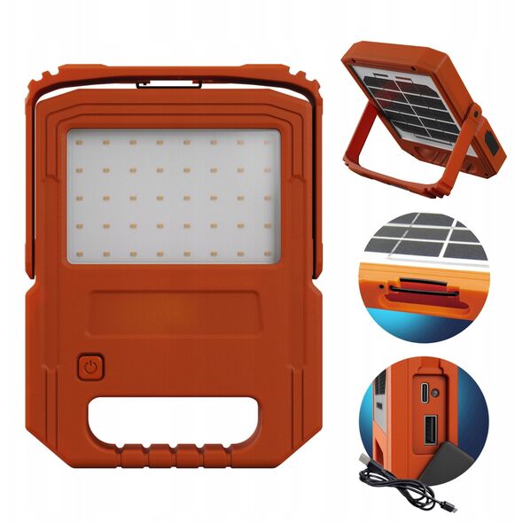 FLOODLIGHT SOLAR 10W 6000K 1000LM IP54