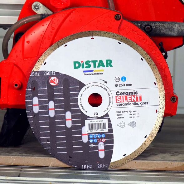 DISTAR DIAMOND BLADE CERAMIC SILENT 250 x 1.8 x 10 x 25.4