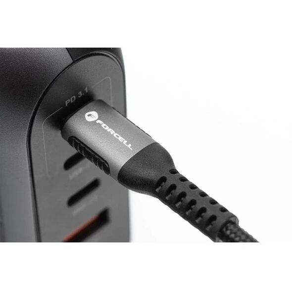 Kabel USB-C 27W 2m Forcell Lightning PD Nylon LAPTOP PC SMARTFON