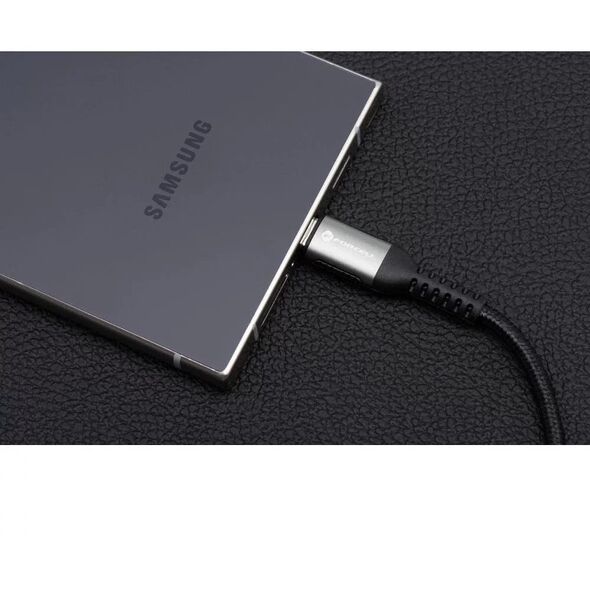 Kabel USB-C 27W 2m Forcell Lightning PD Nylon LAPTOP PC SMARTFON