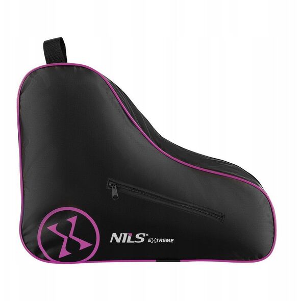 TS306 TORBA Z ZAMKIEM NA ŁYŻWOROLKI RÓŻOWA ONE SIZE NILS EXTREME