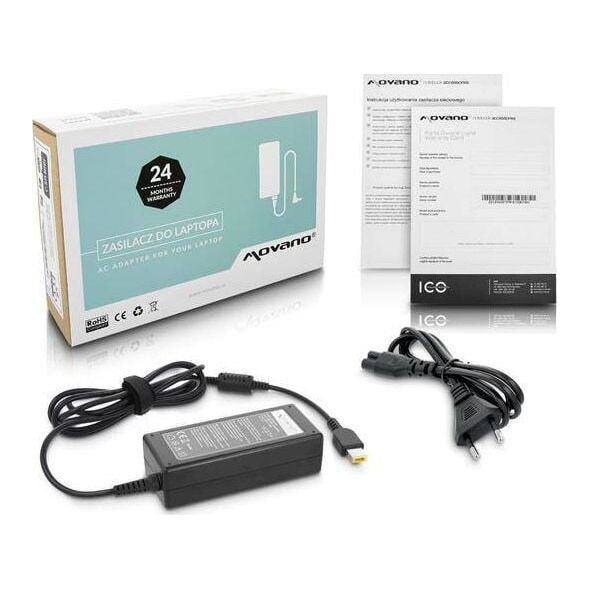 Zasilacz do laptopa Movano 65 W, 4.5 mm, 3.3 A, 20 V (ZZ/LEN20325Y)