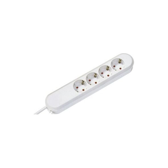 Triton BACHMANN SMART gniazdo 4x styk uziemiony, biały, 1,5 m